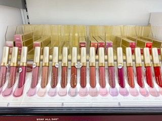 display of stila stay all day liquid lipsticks