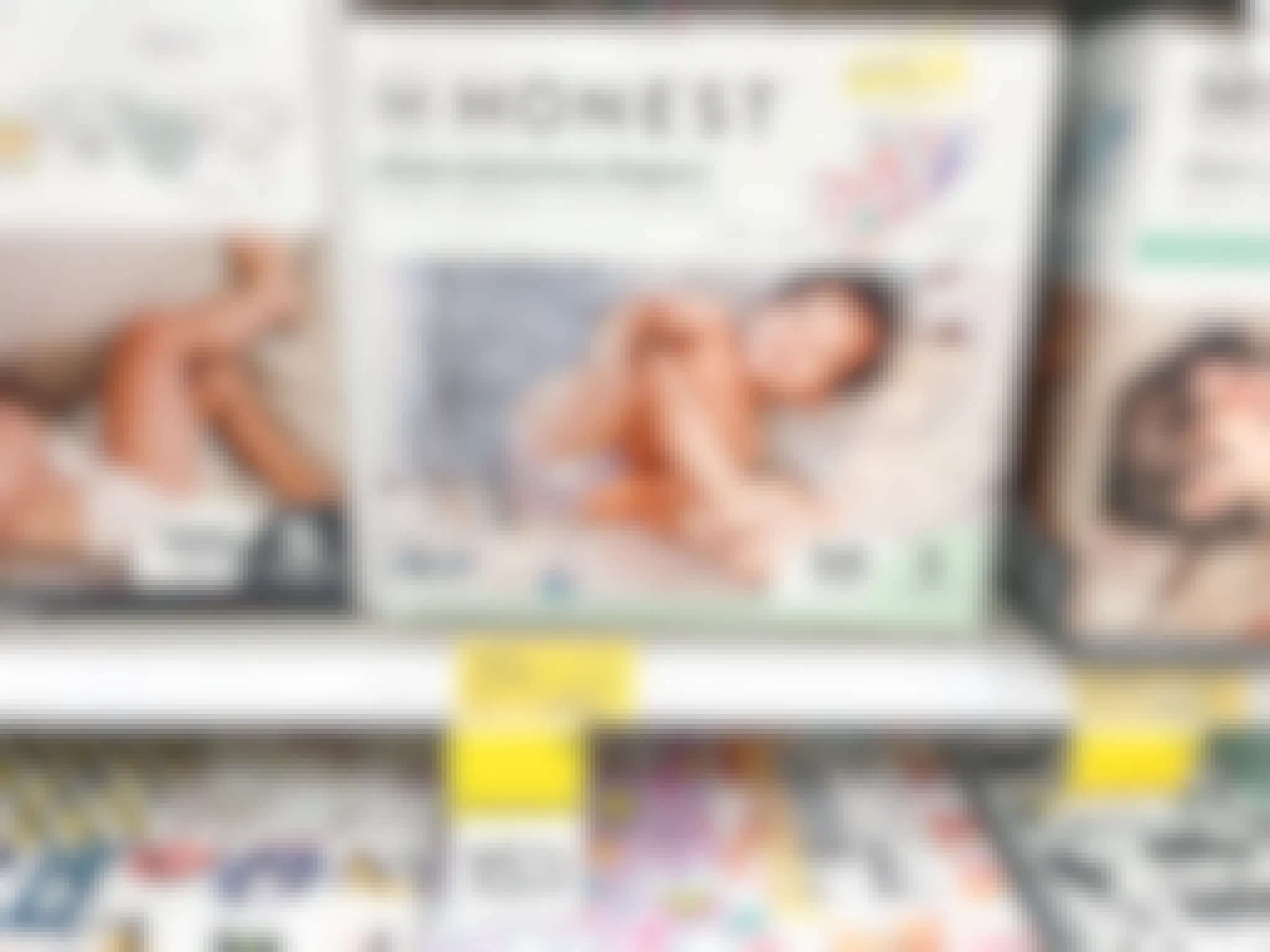 honest size 5 diapers on target shelf