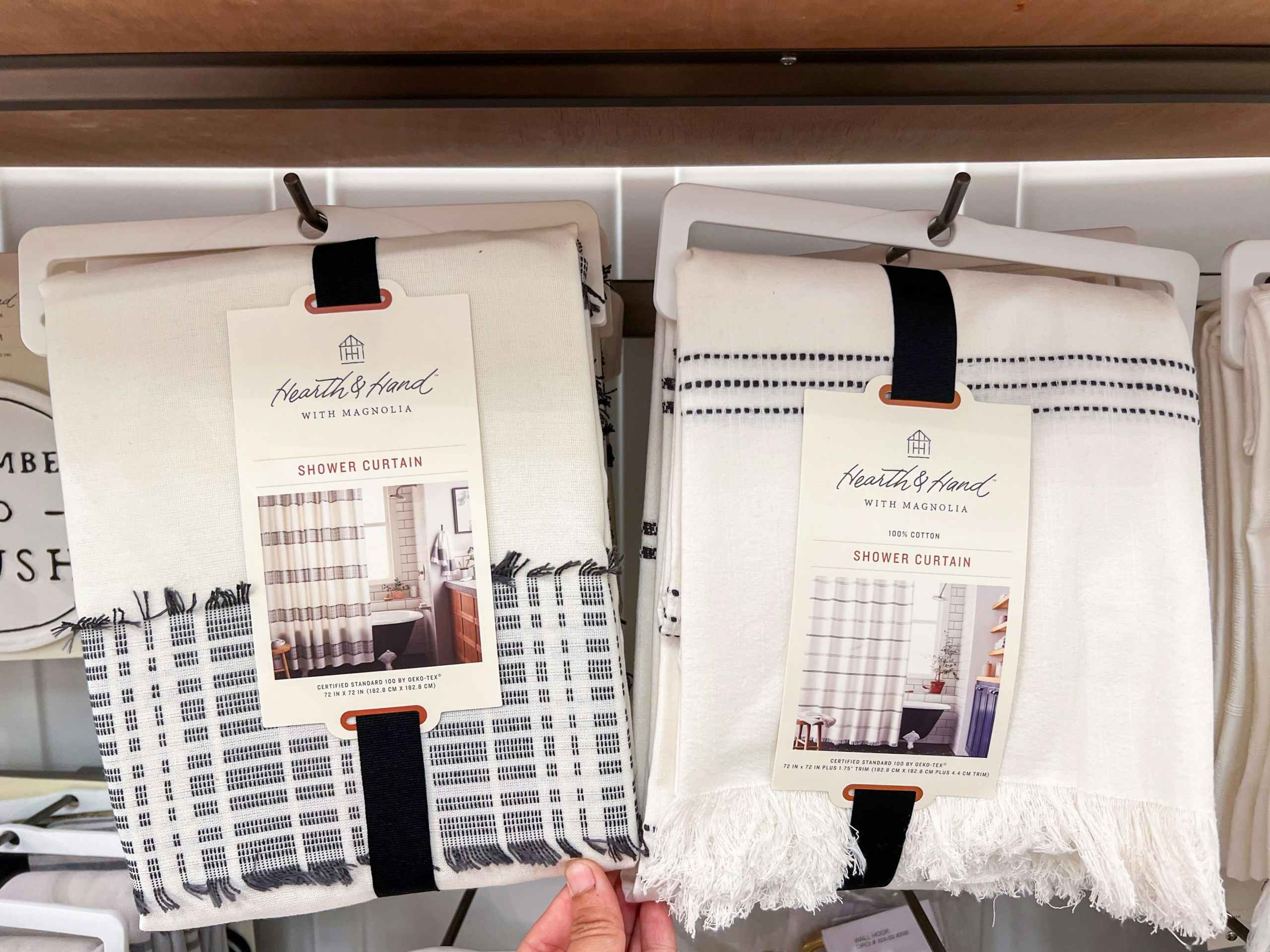Hearth and hand fall shower curtains