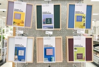 lettboard with plastic letters for messages