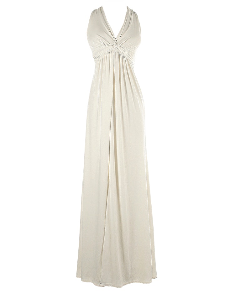 ThredUp V-neck wedding dress White House Black Market
