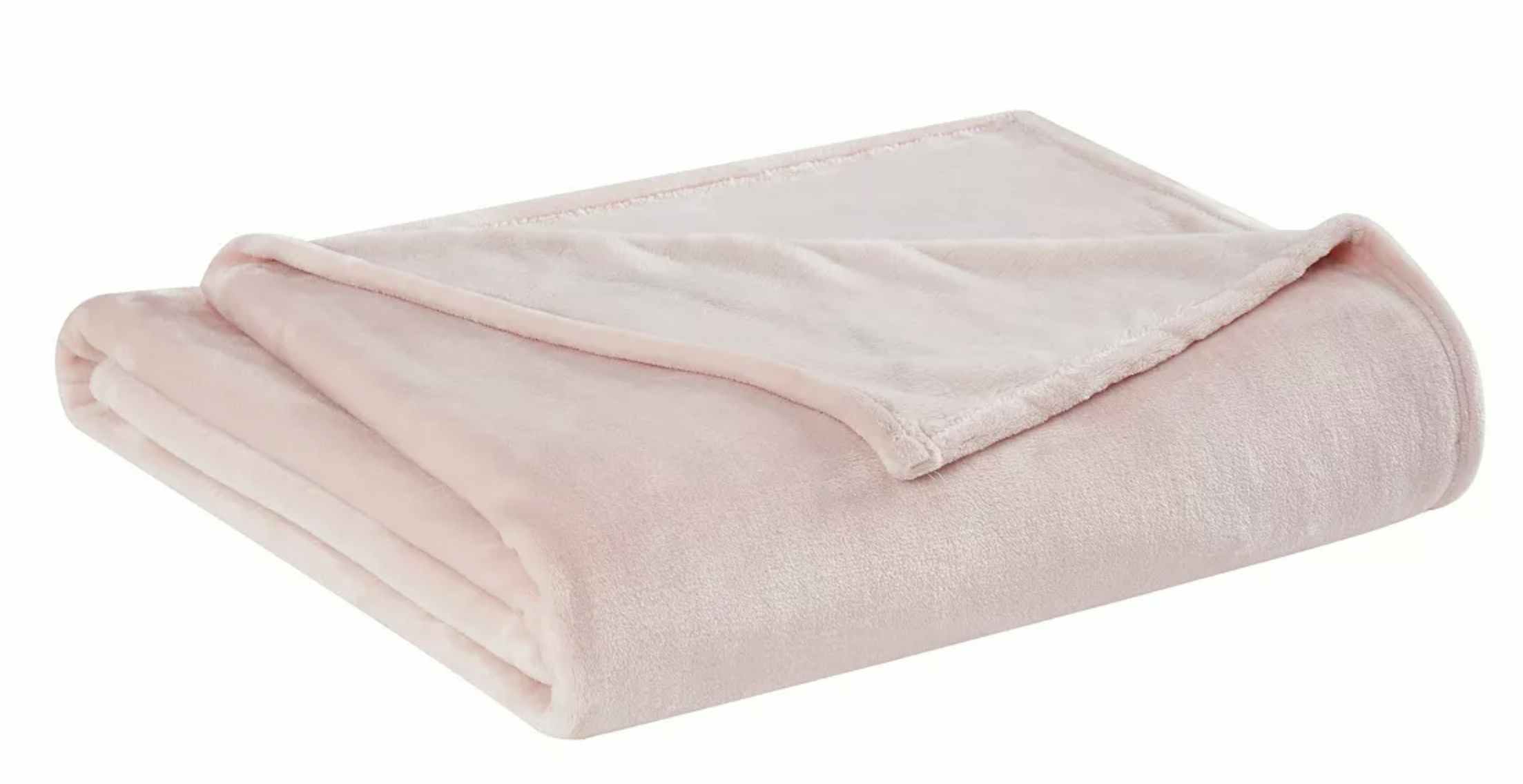 a pink velvet plush throw blanket