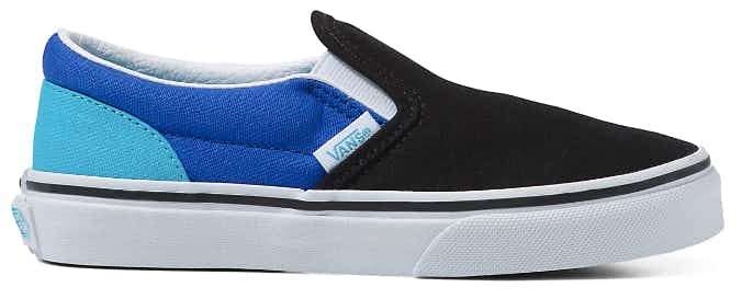 Vans Kids Color Block Classic Slip-On Black/Blue