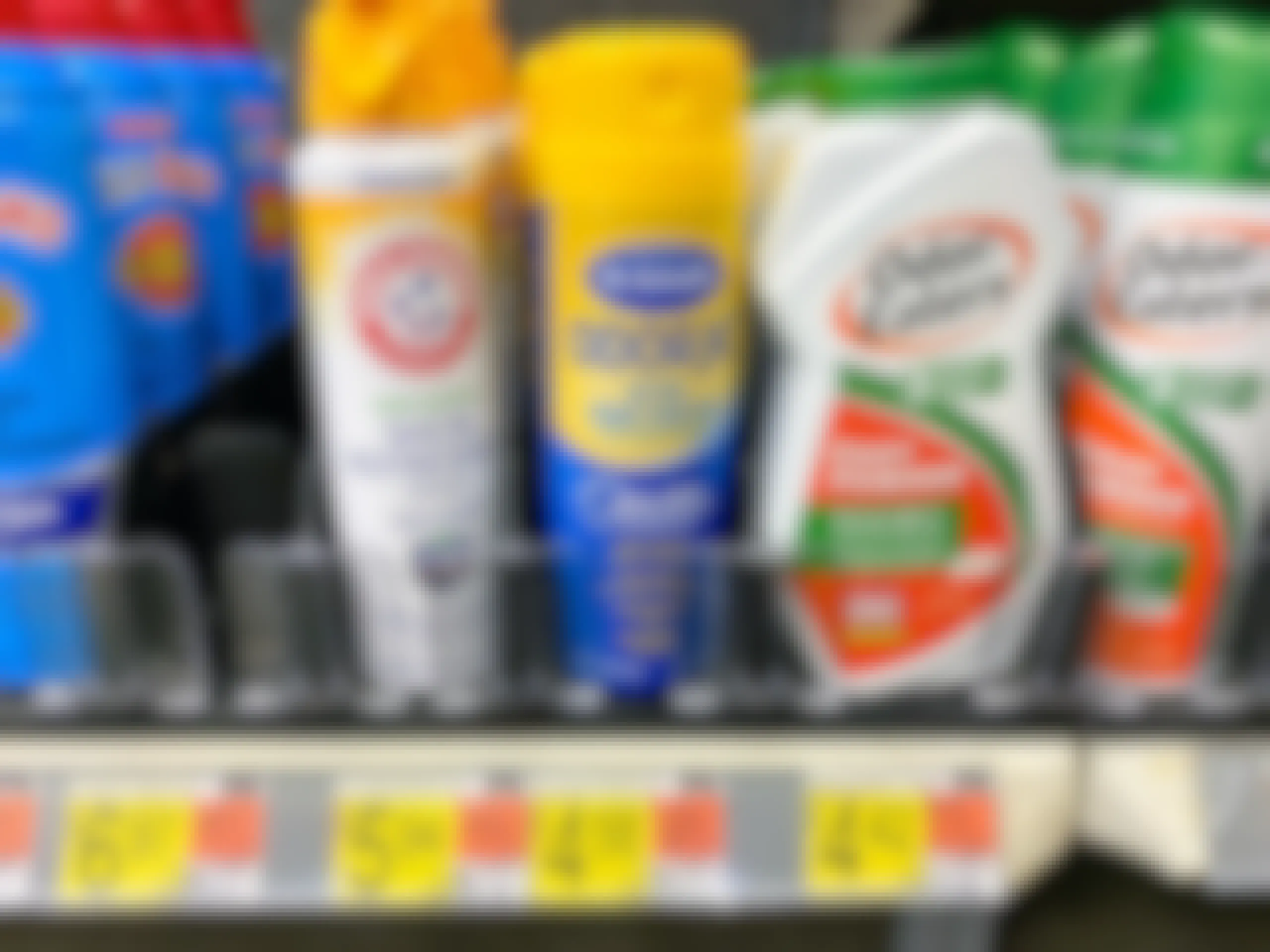 Dr Scholl's Odor-X Spray Powder on shelf at Walmart