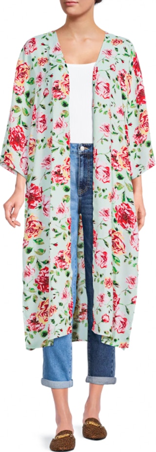 walmart pioneer woman printed aqua duster 2022 1660305575 1660305575