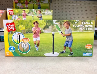 play day t-ball set on walmart floor