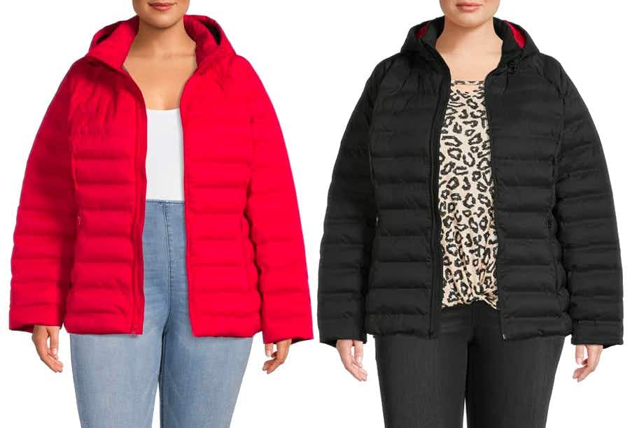 Walmart-puffer jacket for women 