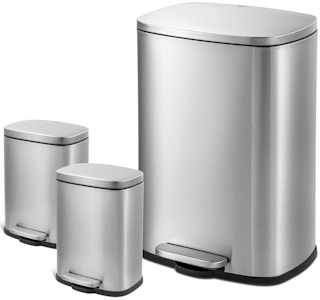 walmart qualiazero stainless steel step trash can set 2022 1659376516 1659376516