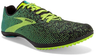 Brooks Black and Blue Grass Mach 19 Spikeless Running Cleat