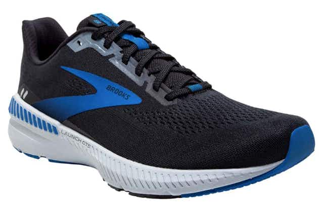 Brooks Black and Blue Launch GTS 8 Running Shoe