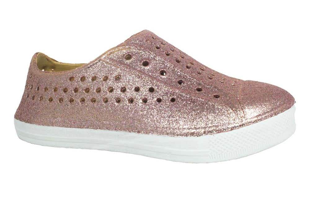 zulily-chatties-rose-gold-sparkle-water-shoe-aug-2022