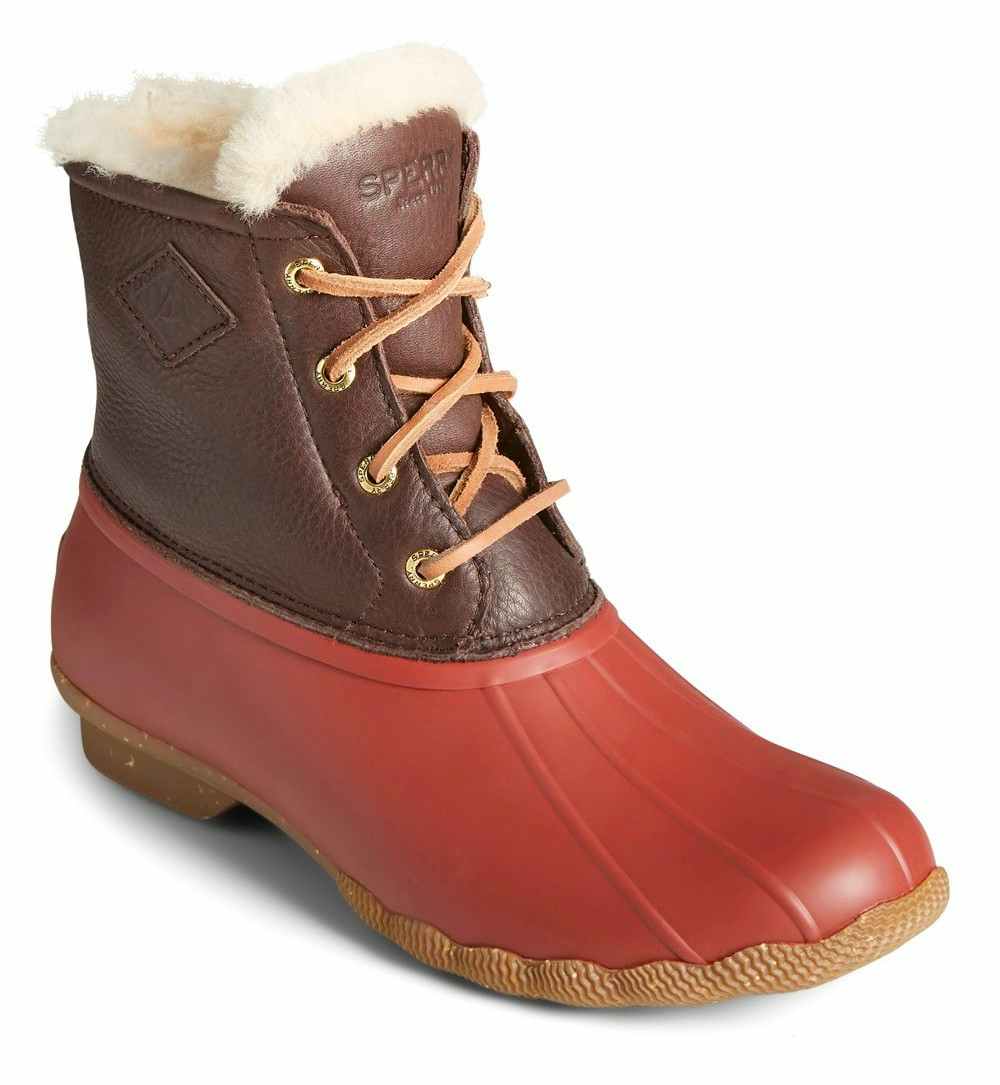 Zulily-Sperry-Tan-and-Red-Duck-Boot-Aug-2022