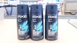 three bottle of axe deodorant