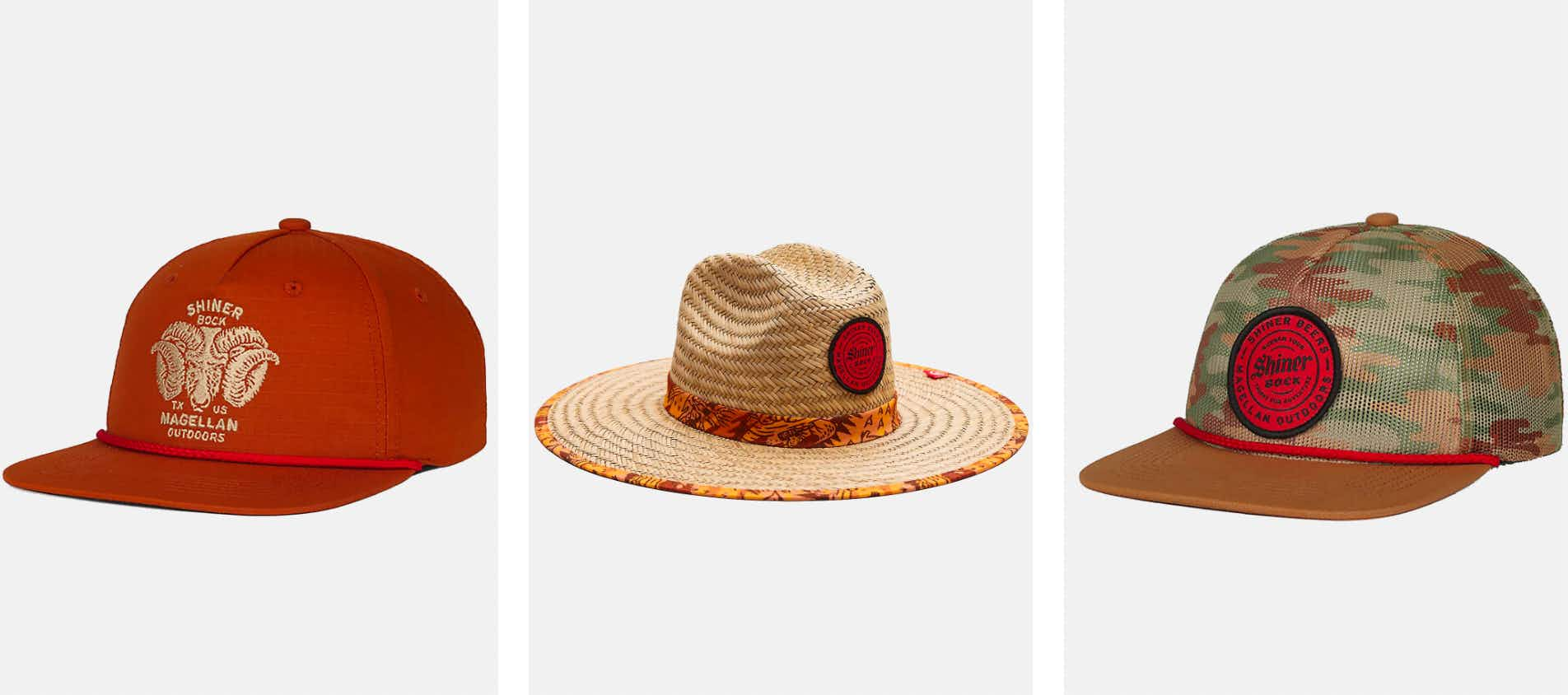 academy shiner x magellan hats collage