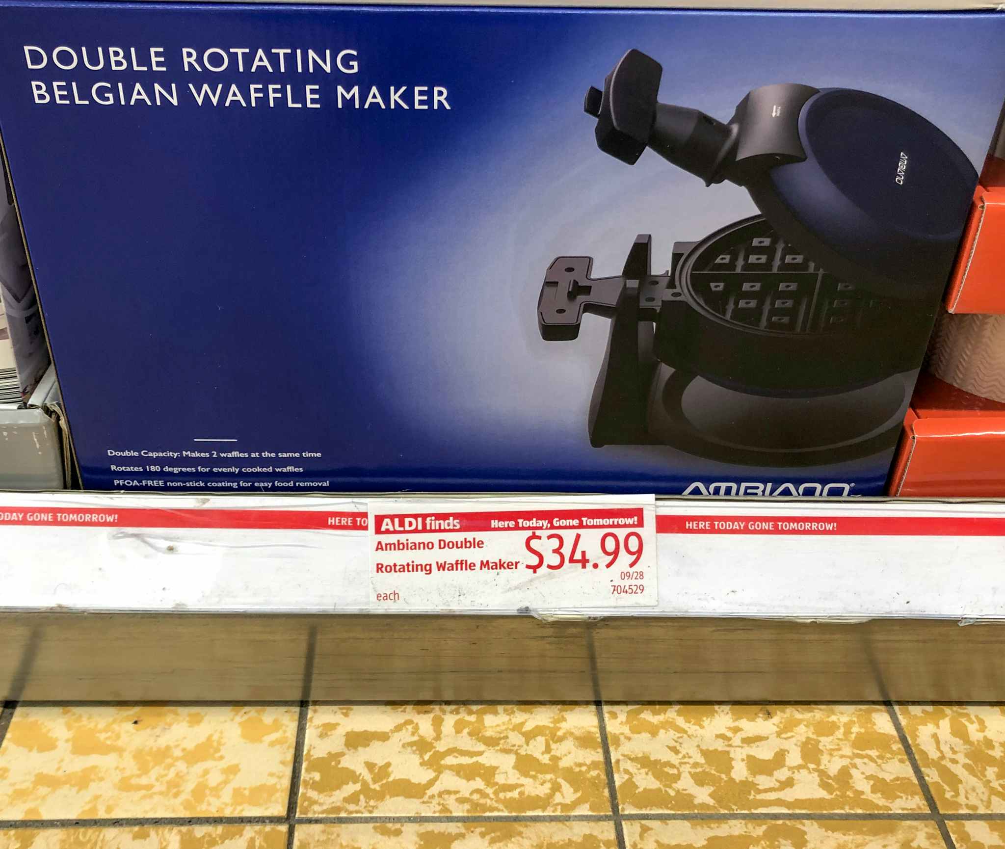 double waffle maker at aldi