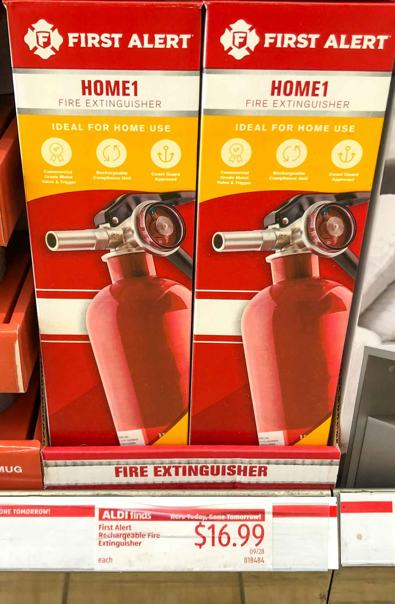 fire extinguisher at aldi