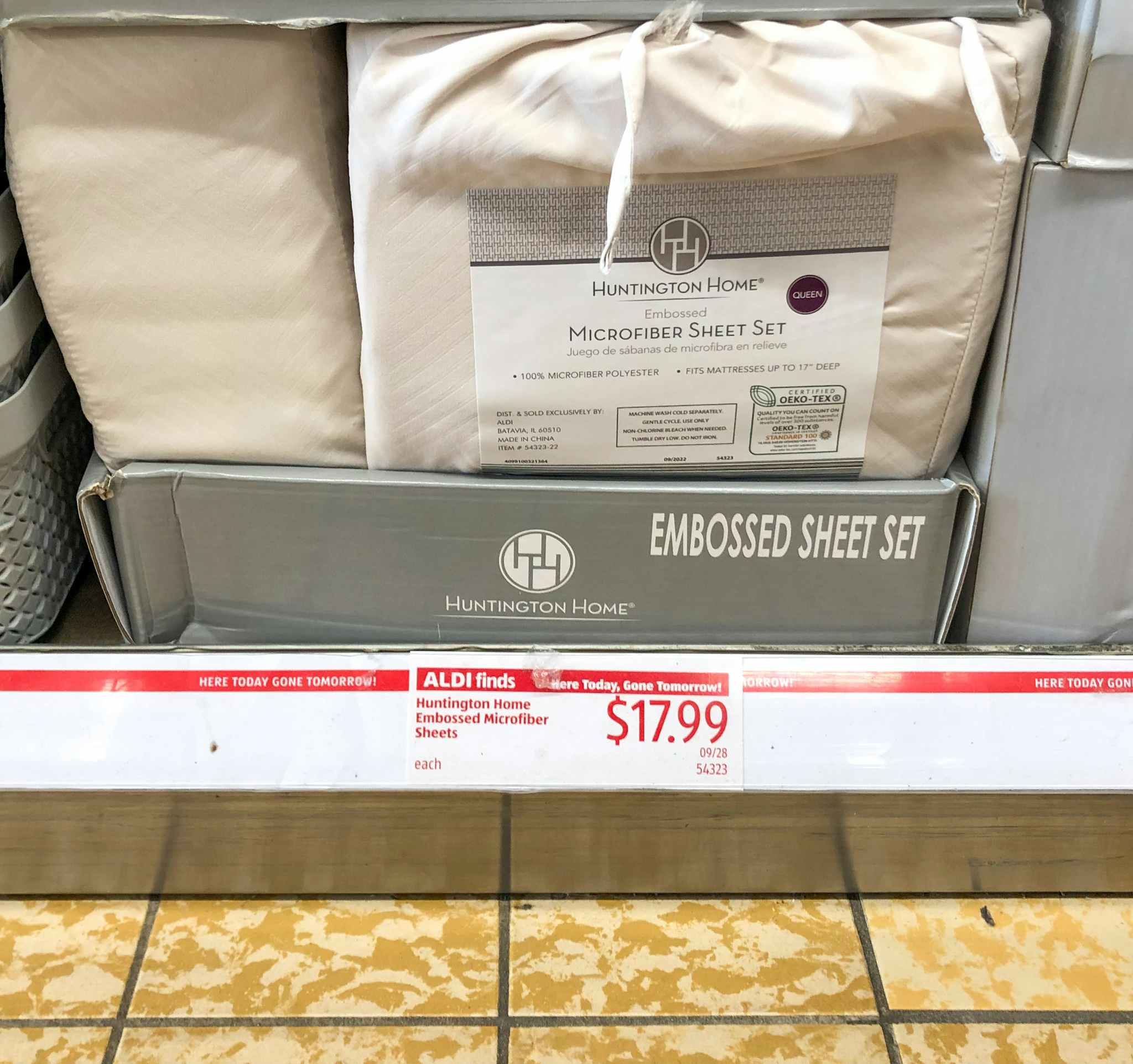 microfiber sheets at aldi