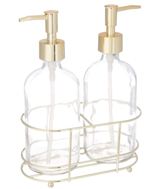 Dispenser bottle pump set