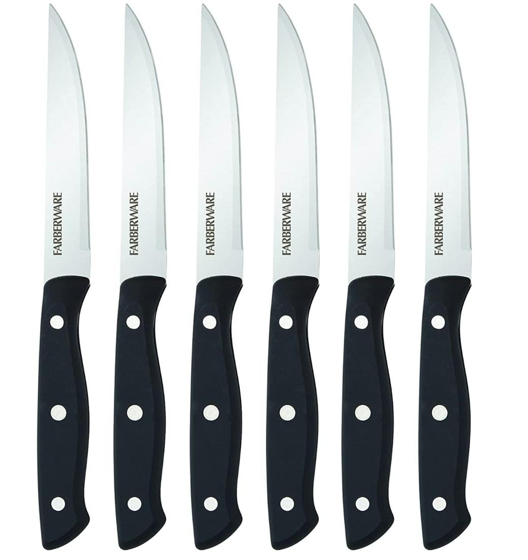 Farberware Riveted Steak Knife 6-Piece Set, Only $6.70 on Amazon - The ...