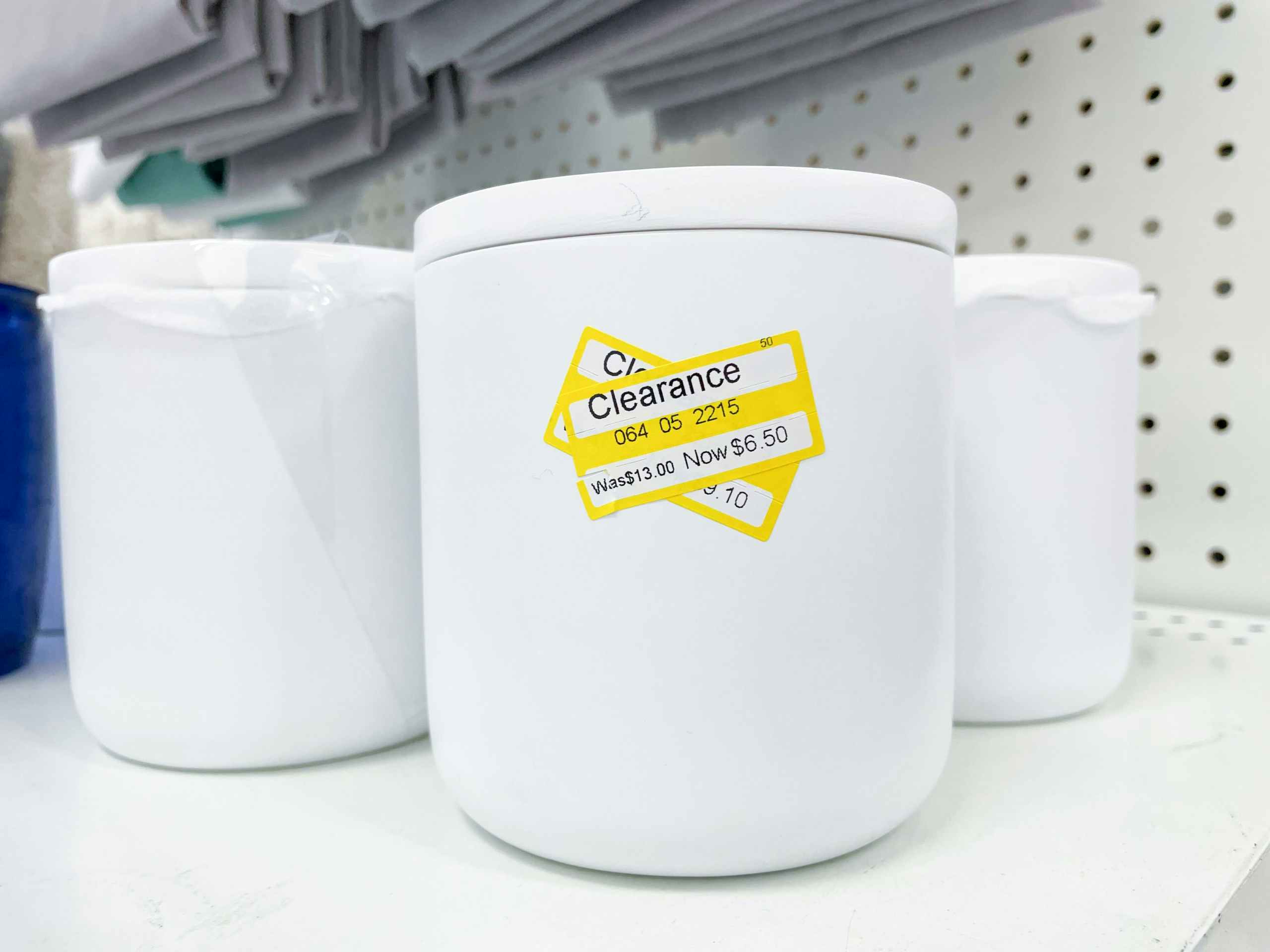 white storage canister