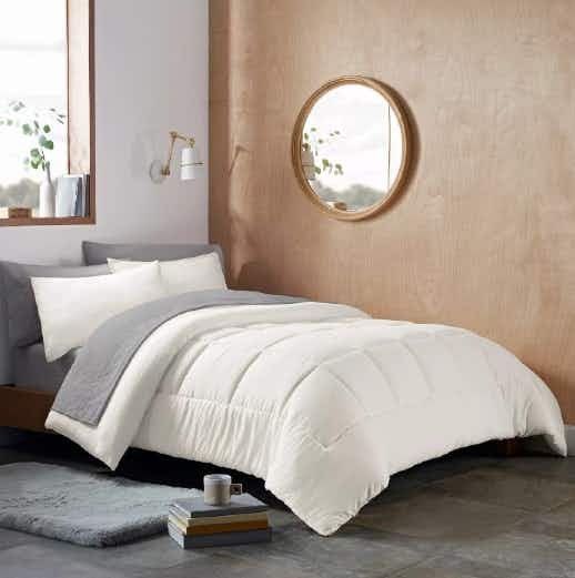 bed bath & beyond ugg bedding reversible 