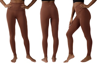 90 Degree by Reflex High Waist Power Flex Leggings in brown