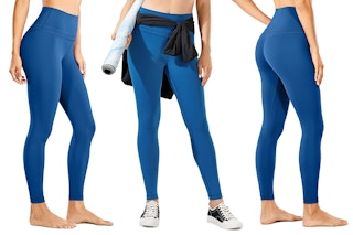 CRZ Yoga Naked Feeling High Waisted Yoga Pants in blue