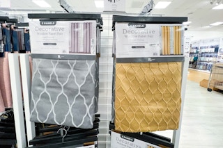 display of blackout curtains
