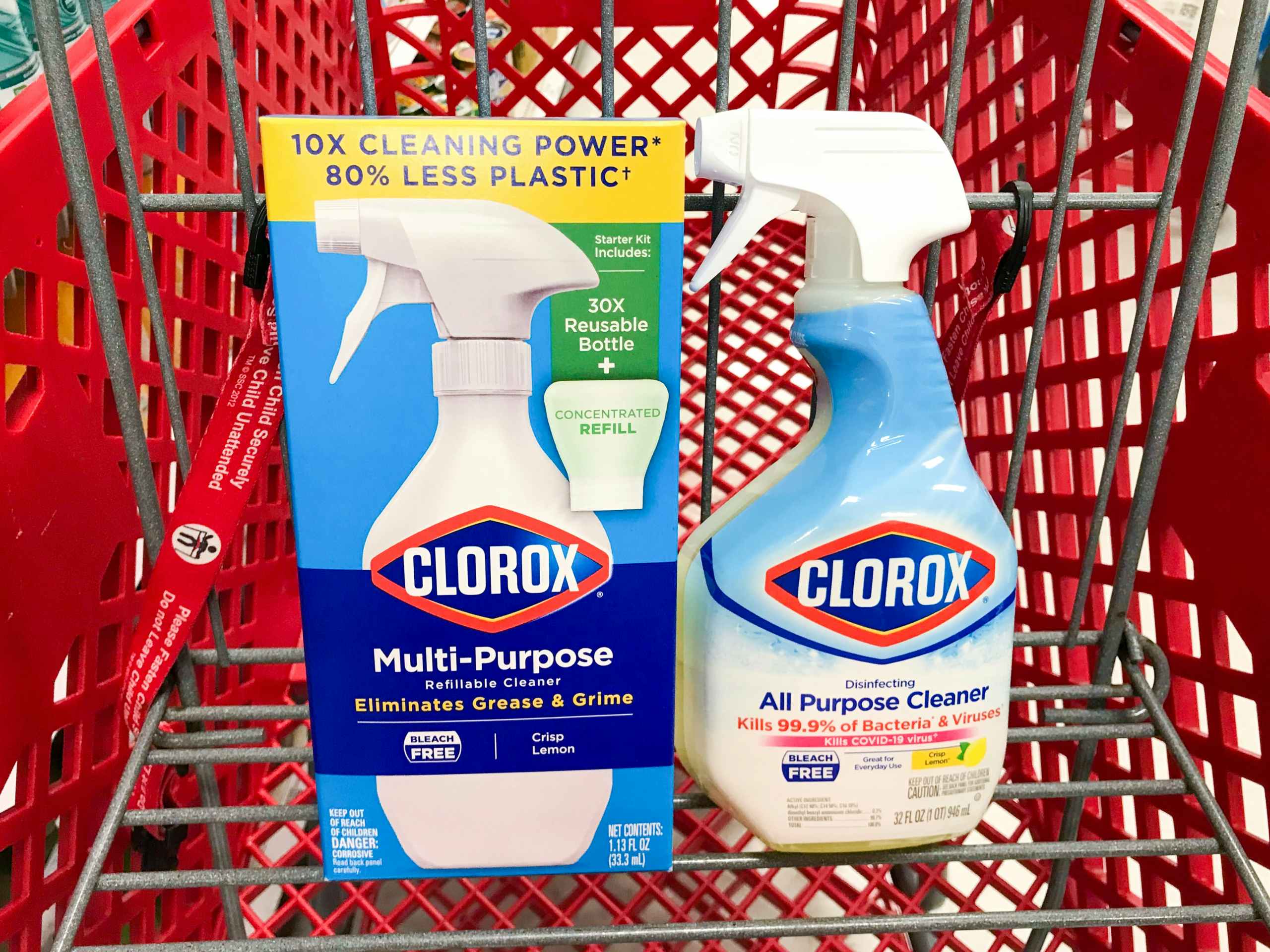 two clorox products in target cart