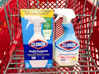 two clorox products in target cart