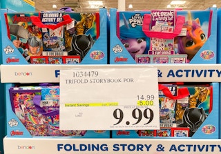 activity set with sale sign at costco