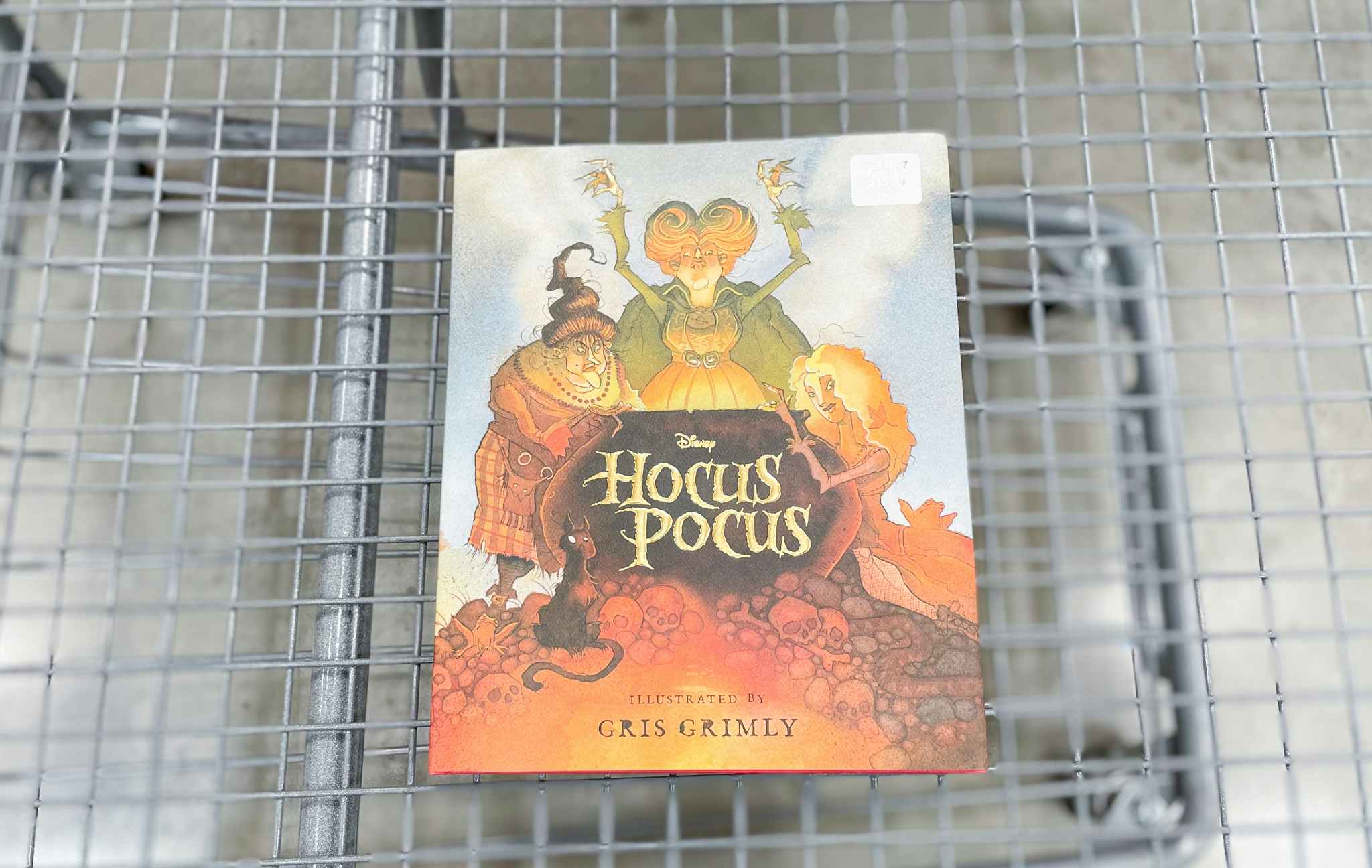 hocus pocus book in a cart at costco