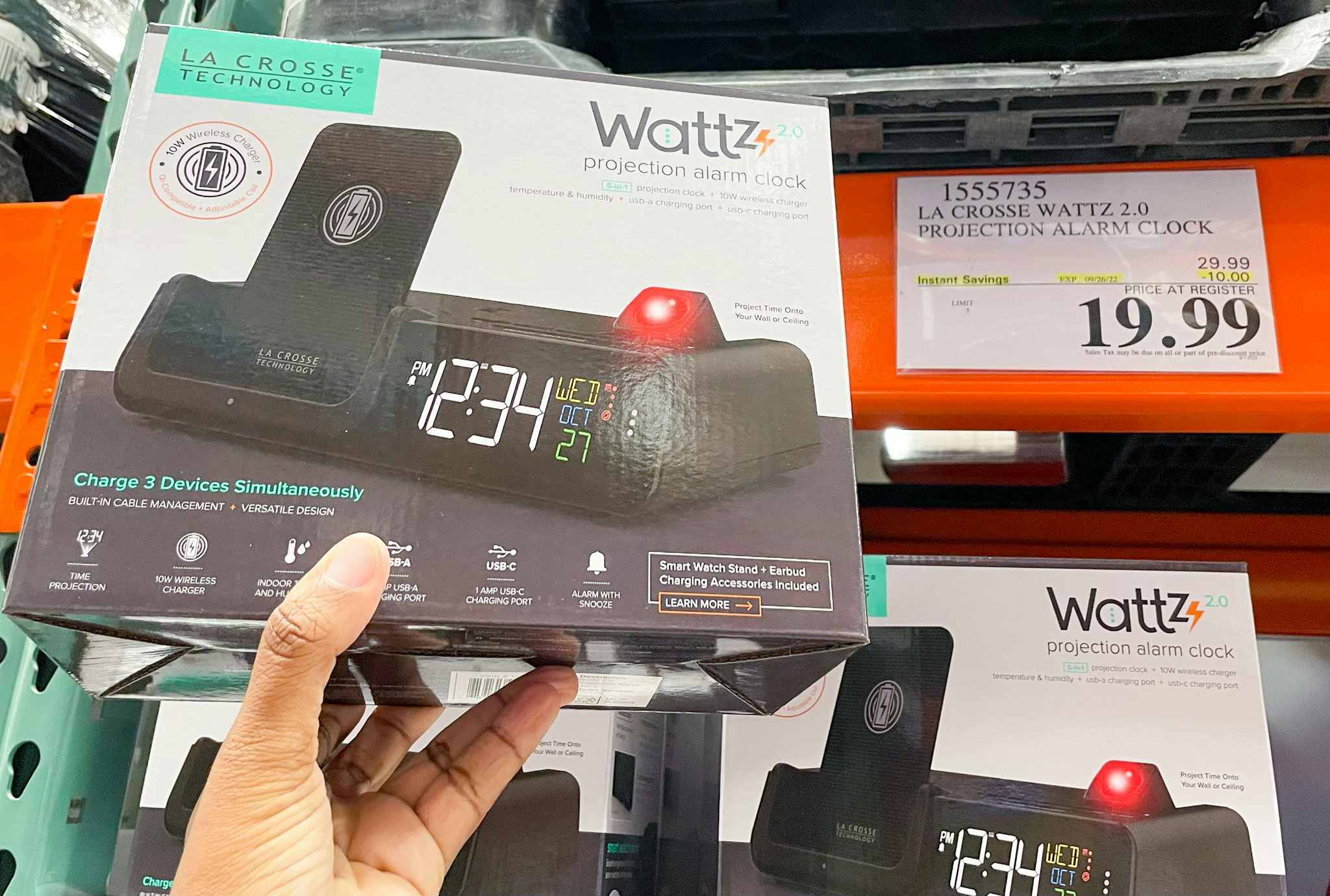 alarm clock at costco