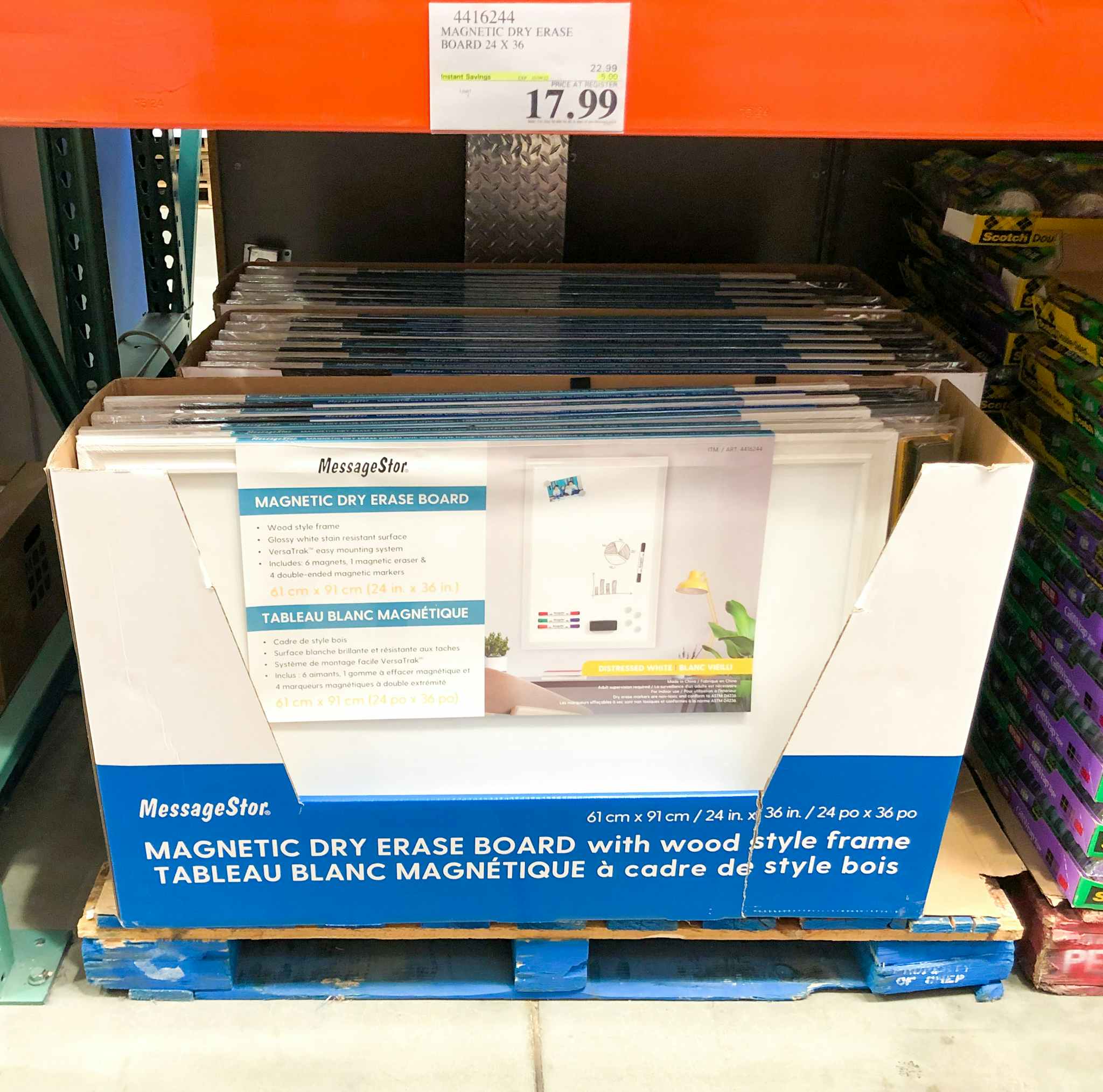 magnetic dry erase board at costco