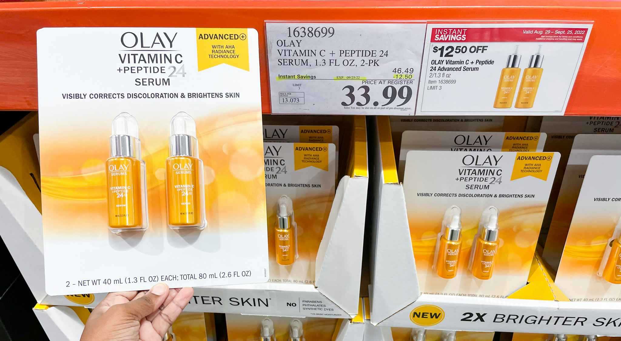 facial serum and held at costco