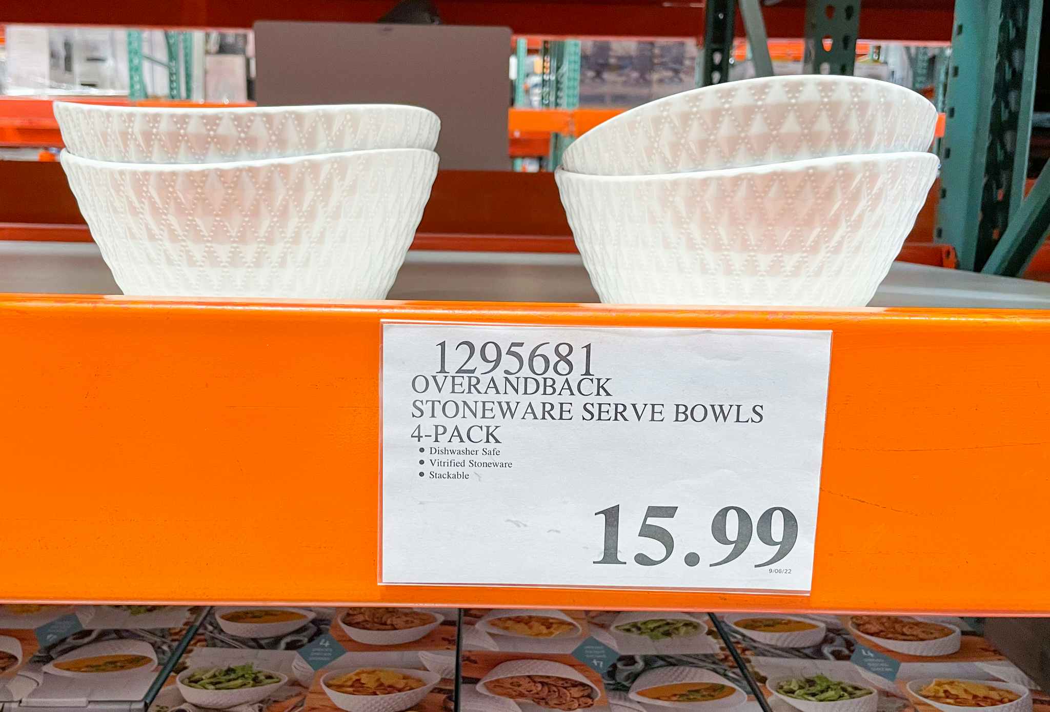 serving bowls on display at costco