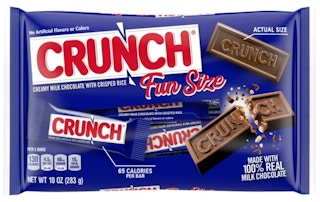 Crunch fun size candy bag