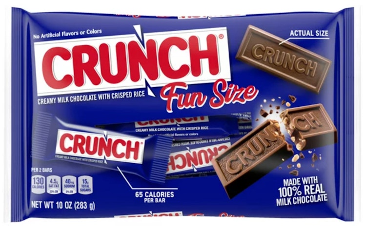 Crunch fun size candy bag