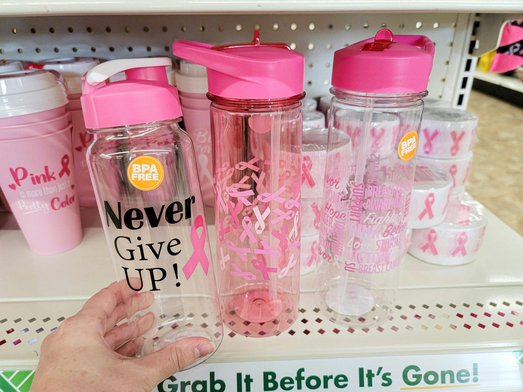 Breast Cancer Awareness Merchandise at Dollar Tree The Krazy Coupon Lady