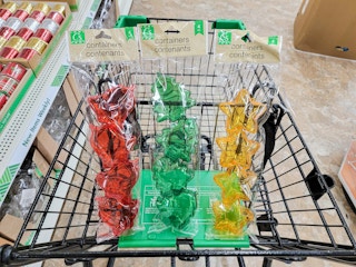 3 packs of christmas themed craft containers