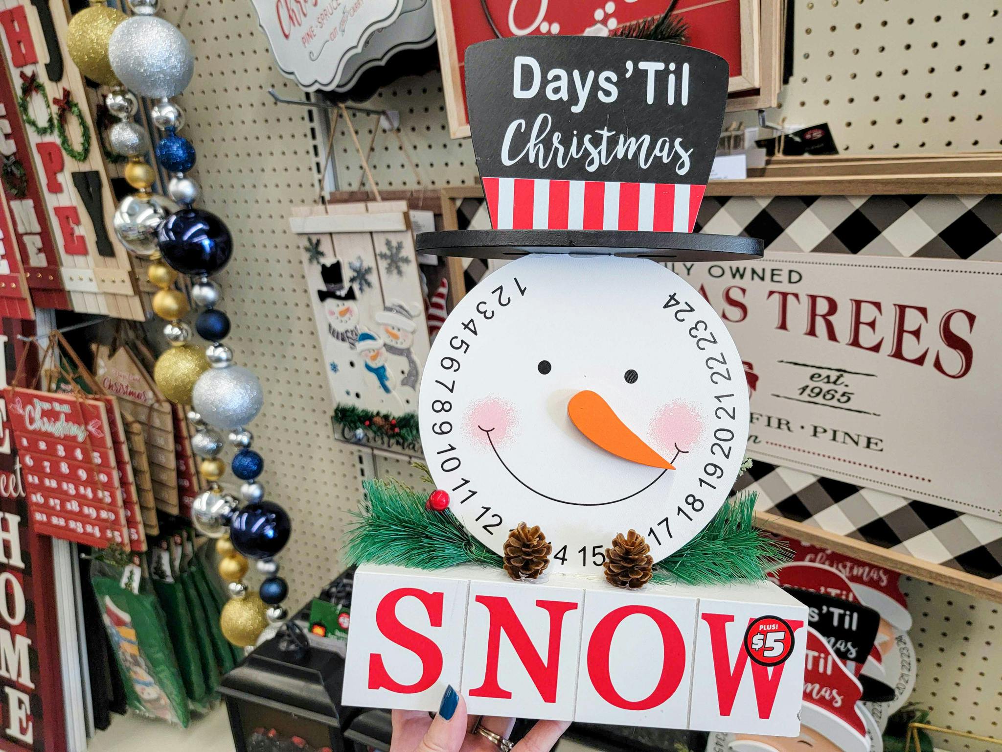 snowman christmas countdown calendar