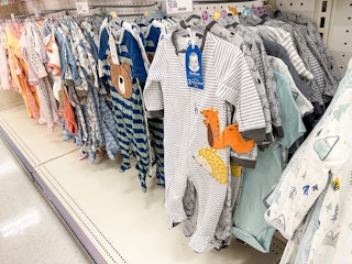 gerber sleep & plays on a target shelf