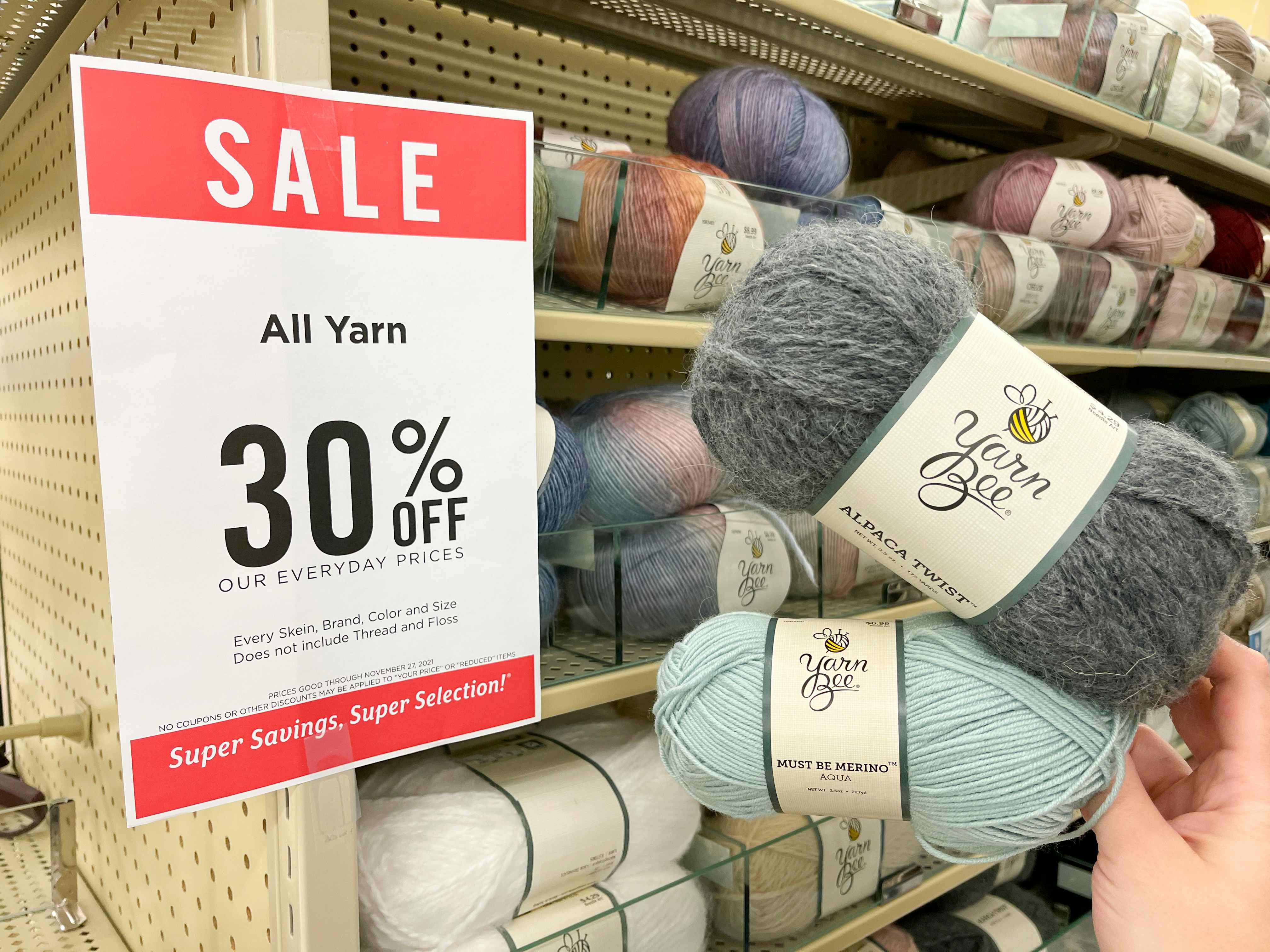 LARGE HOBBY LOBBY 75% OFF YARN CLEARANCE A MUST SEE MARCH 2023/PT. 1 