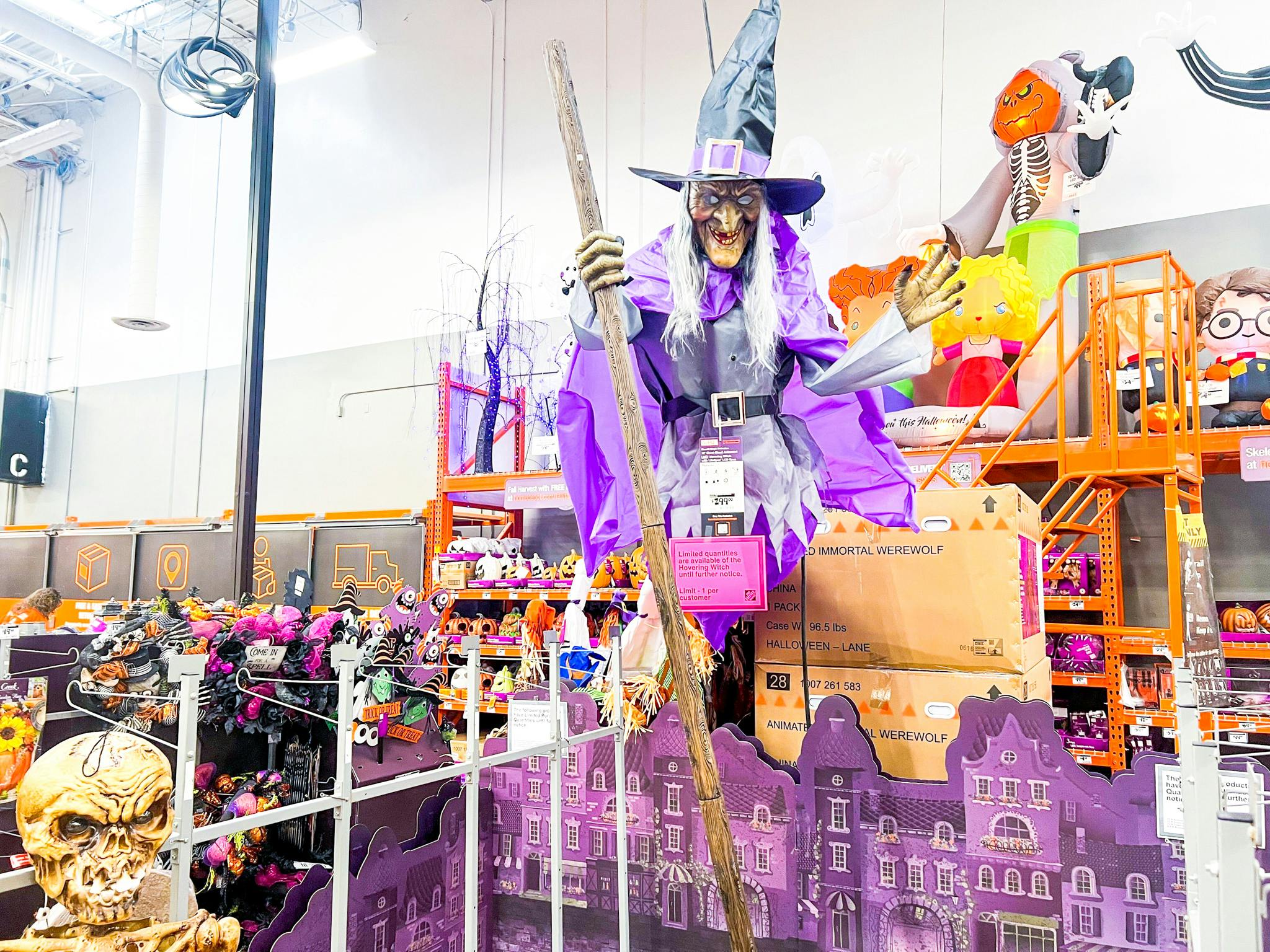 Animated 12-Foot Witch Now Available at Home Depot - The ...
