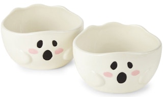 set of two ghost candy bowls