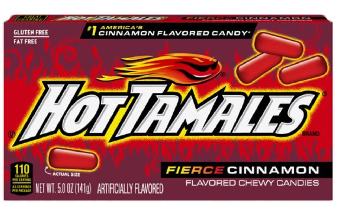 Hot Tamales candy box