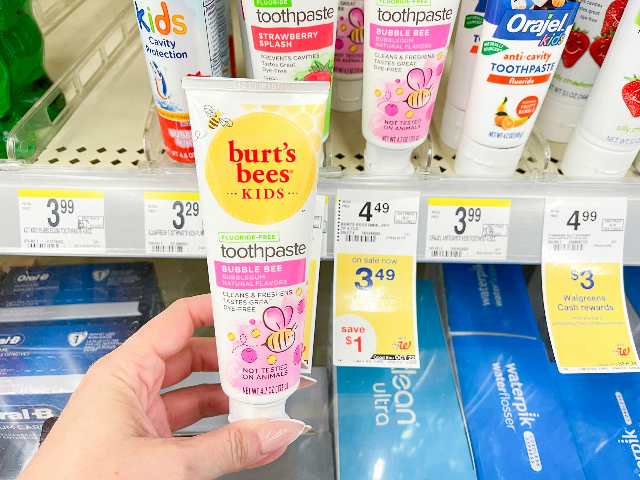 burt's bees toothpaste walgreens