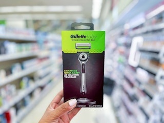 hand holding gillette labs