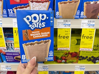 pop tarts next to buy one get one free cvs sales tag