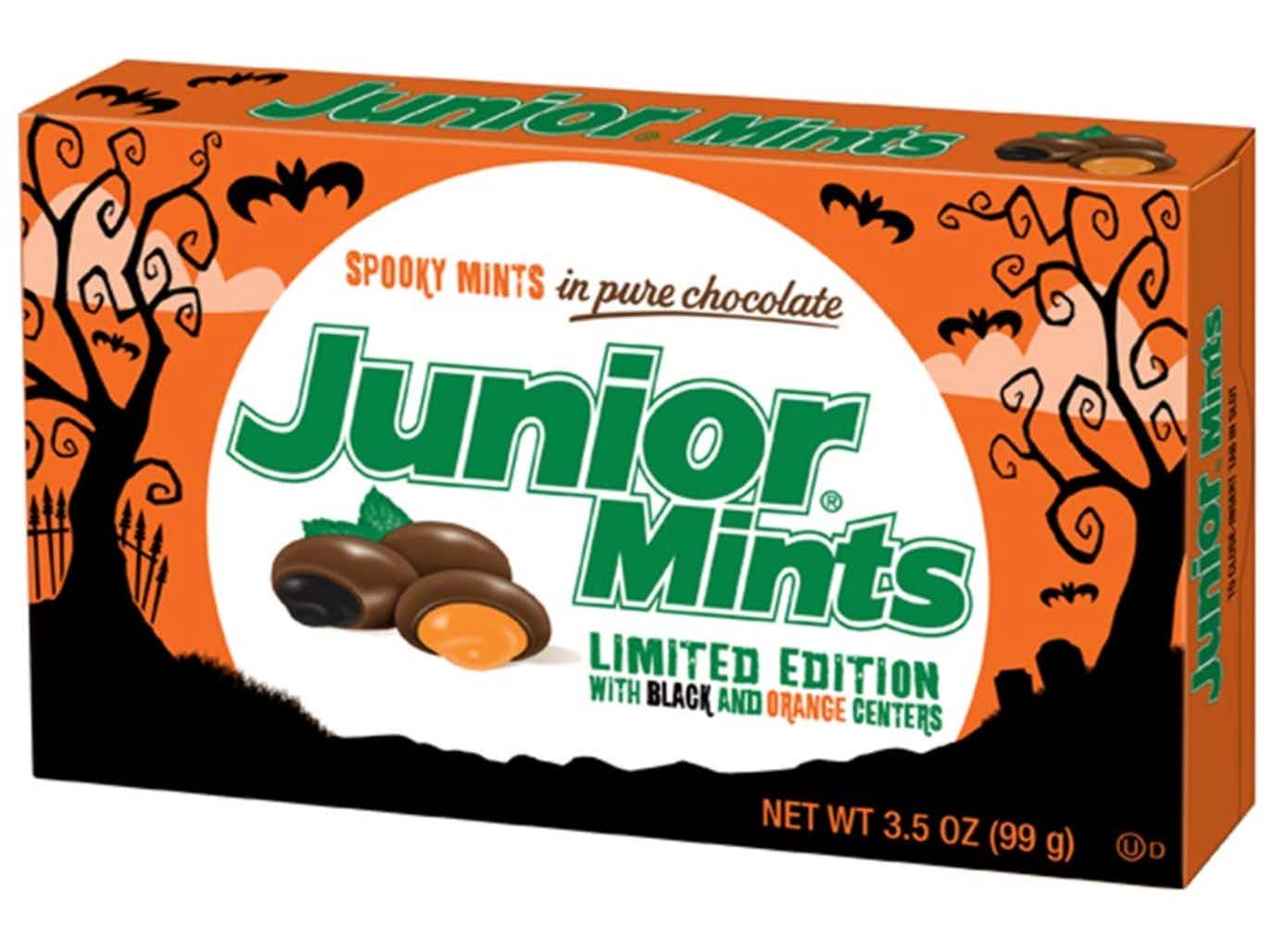 Junior mints Halloween limited edition candy box.